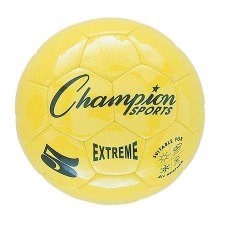 Champion Sports 4 Size Extreme Series Soccer Ball - Yellow CHSEX4YL